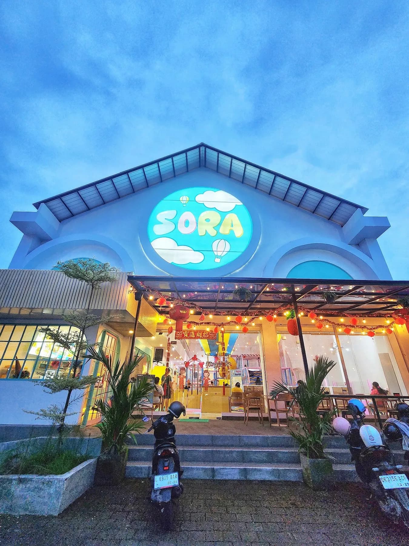 Gedung Sora Playground di Jl. Gatot Subroto Barat, lokasi Indice X Sora
